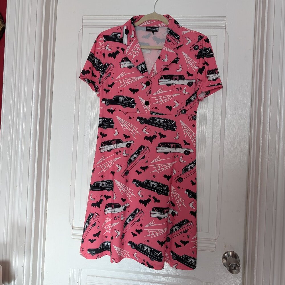 Sourpuss Death Cab Rosie Dress Size L - Picture 2 of 11